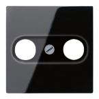 Jung A Range Centraalplaat coax A561PLTVSW Zwart