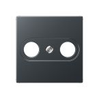 Jung A Range Centraalplaat coax A561BFPLTVANM Antraciet mat