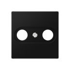 Jung A Range Centraalplaat coax A561BFPLTVSWM Grafietzwart mat