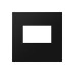 Jung A Range Centraalplaat USB A1569USBSWM Grafietzwart mat