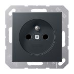 Jung A Range Wandcontactdoos A1520FBFKIANM Antraciet mat