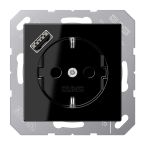 Jung A Range Wandcontactdoos A152018ASW Zwart