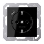 Jung A Range Wandcontactdoos A152018CSW Zwart