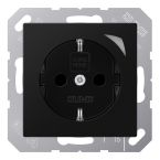 Jung A Range Wandcontactdoos BTA1521SESWM Zwart mat