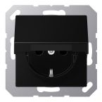 Jung A Range Wandcontactdoos A1520NBFKIKLSWM Zwart mat