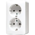 Jung AP600 Wandcontactdoos 6020KIAWW Alpinwit