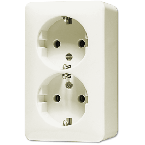 Jung AP600 Wandcontactdoos 6020A Crème