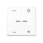 Jung AS Range Bedieningstoets FMAS1701PWW Alpinwit