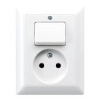 Jung AS Range Combinatie schakelaarwandcontactdoos AS5546EUWW Alpinwit