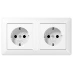 Jung AS Range Wandcontactdoos AS15202WW Alpinwit