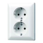 Jung AS Range Wandcontactdoos AS5022NUWW Alpinwit