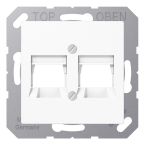 Jung AS500 Centraalplaat RJ45 A5692NITTWW Sneeuwwit mat