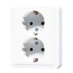 Jung CD Range Wandcontactdoos CD5020NKIWW Alpinwit