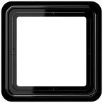 Jung CD500 Afdekraam CD581SW Zwart