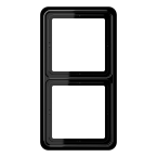 Jung CD500 Afdekraam CD582SW Zwart