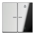 Jung LS Range Bedieningstoets GCR1751BT Chroom glanzend