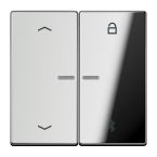 Jung LS Range Bedieningstoets GCR1751PBT Chroom glanzend