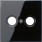 Jung LS Range Centraalplaat coax LS990TVSW Zwart