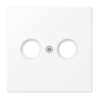 Jung LS Range Centraalplaat coax LS990TVWWM Sneeuwwit mat