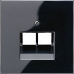 Jung LS Range Centraalplaat IAEUAE LS9692UASW Zwart