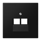 Jung LS Range Centraalplaat IAEUAE LS9692UASWM Grafietzwart mat