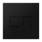 Jung LS Range Centraalplaat RJ45 LS19692WESWM Grafietzwart mat
