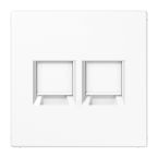 Jung LS Range Centraalplaat RJ45 LS19692WEWW Alpinwit