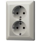 Jung LS Range Wandcontactdoos ES5020KIL Edelstaal