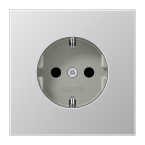 Jung LS Range Wandcontactdoos AL1520N Aluminium