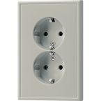 Jung LS Range Wandcontactdoos ES5015L Edelstaal