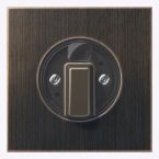 Jung LS Range Draaiknop ME1941AT Messing antiek