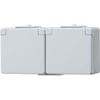 Jung WG600 Wandcontactdoos 622NW Grijs