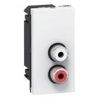Legrand Mosaic RCA contactdoos 078753