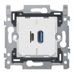 Niko Basiselement USB wandcontactdoos 42000513