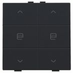 Niko Home Control Bedieningstoets 16151036 Zwart mat