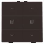 Niko Home Control Bedieningstoets 12451036 Donkerbruin