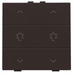 Niko Home Control Bedieningstoets 12451046 Donkerbruin