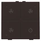 Niko Home Control Bedieningstoets 12452054 Donkerbruin