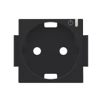 Niko Home Control Centraalplaat stopcontact 16166930 Zwart mat