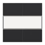 Niko Intense Bedieningstoets 16140250 Zwart mat