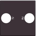 Niko Intense Centraalplaat coax 12469702 Donkerbruin