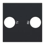 Niko Intense Centraalplaat coax 16169702 Zwart mat