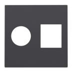 Niko Intense Centraalplaat communicatie 12265702 Antraciet