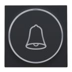 Niko Intense Centraalplaat lichtsignaaleenheid 16164007 Zwart mat