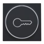 Niko Intense Centraalplaat lichtsignaaleenheid 16164009 Zwart mat