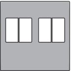 Niko Intense Centraalplaat luidsprekercontactdoos 12169701 Zilver