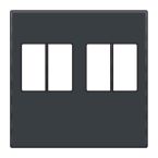 Niko Intense Centraalplaat luidsprekercontactdoos 12269701 Antraciet