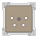 Niko Intense Centraalplaat PTT 12369010 Brons