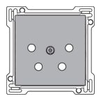 Niko Intense Centraalplaat PTT 12169010 Zilver