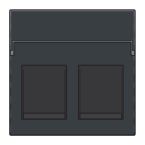 Niko Intense Centraalplaat RJ45 12265200 Antraciet